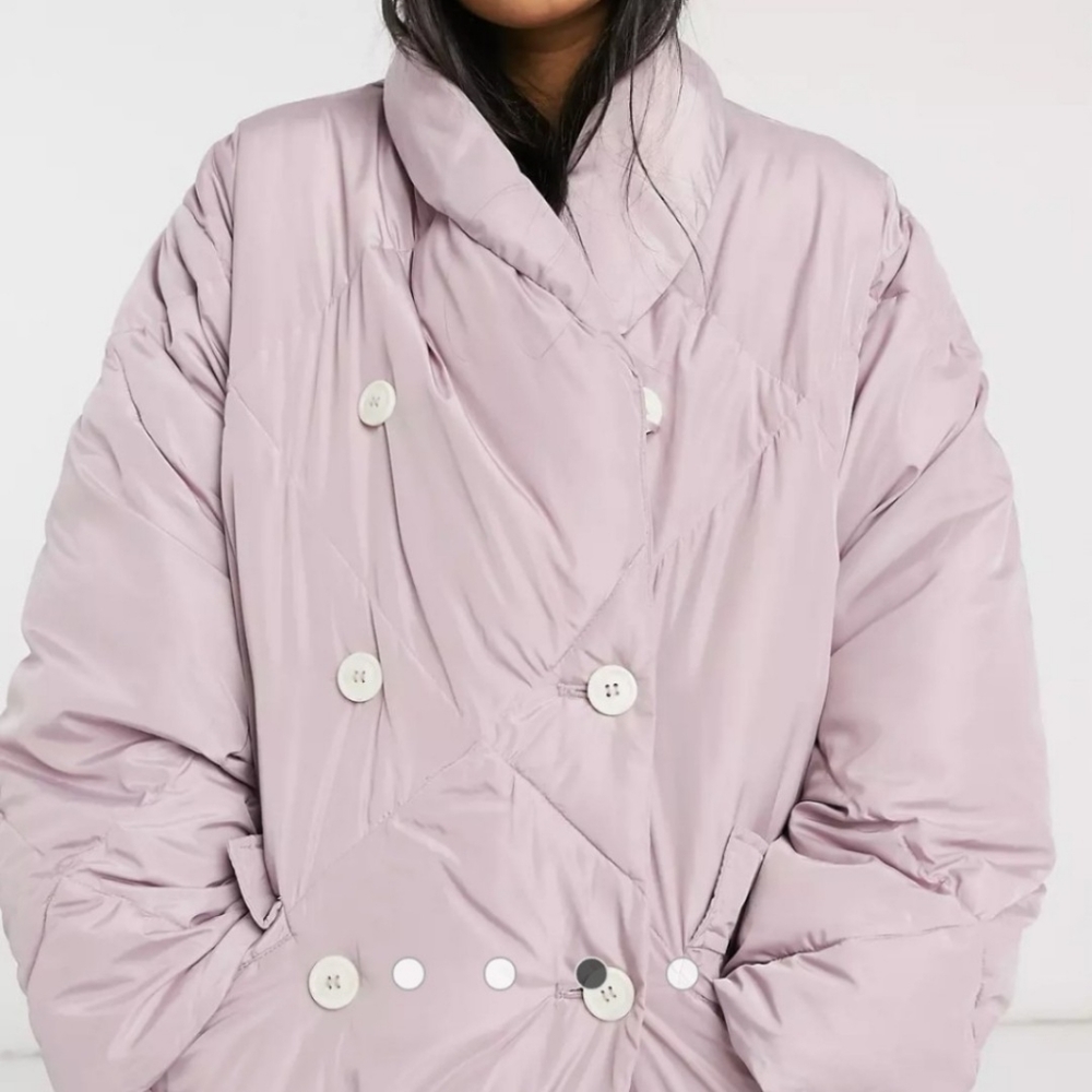 Free People Ella Puffer Women's Long Coat Size M - Picture 4 of 6